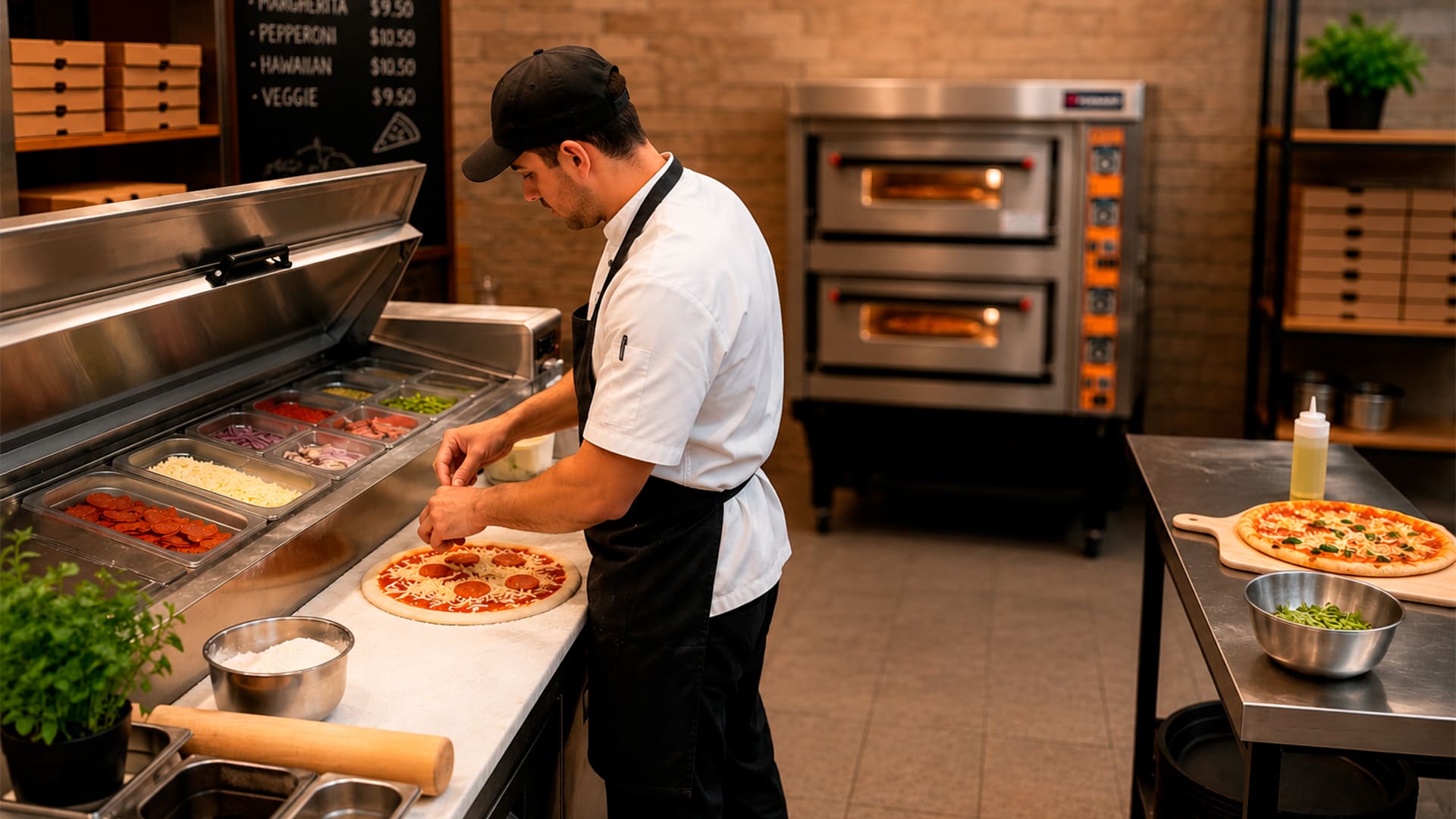 Estaciones & Mesas para Pizza